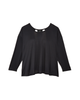 Asher Long Sleeve Tee with Cutout Back - thumbnail