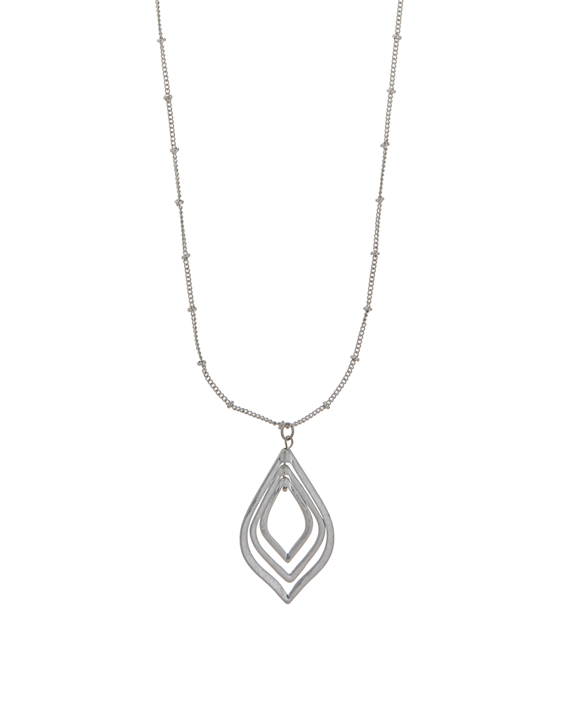 Sula Teardrop Necklace | Silver