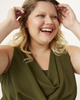 Hailey Cowl Neck Blouse - thumbnail