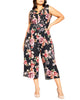 Ramona Belted Floral Jumpsuit - thumbnail