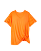 Jasmine Knotted VNeck Tee - thumbnail