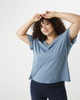 Whisper Cotton V-Neck Tee - thumbnail