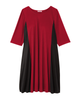 Chicago  3/4 Sleeve Color Block Shift Dress - thumbnail