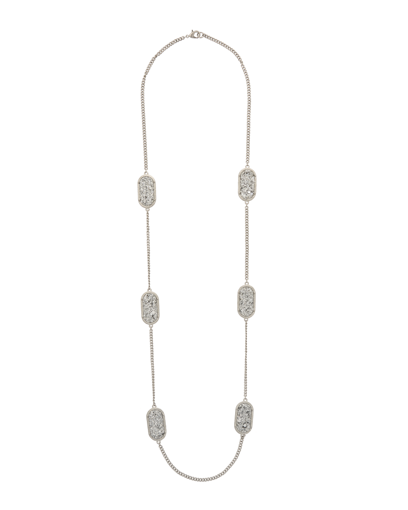 Turner Rock Candy Stationed Necklace | Silver