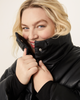 Terri Vegan Leather Puffer Jacket - thumbnail