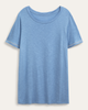 Dina Embroidered Sleeve Tee - thumbnail