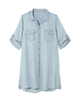 Edina Button Down Shirt Dress - thumbnail