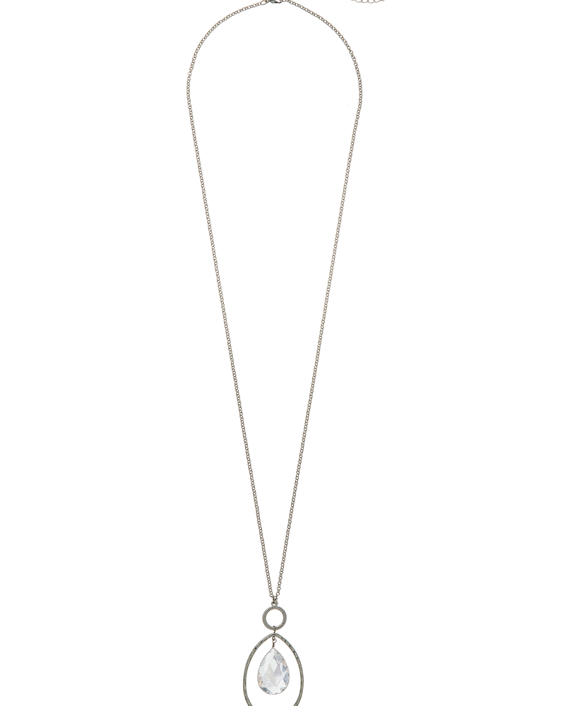 Coral Pendant Necklace | Silver