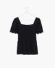 Eyelet-Sleeve Kate Smocked Top - thumbnail