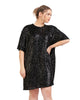 Cynthia Sequin Crewneck Minidress - thumbnail
