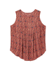 Honora Sleeveless Printed Blouse with Pleats - thumbnail