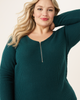 Abigail Zipper-Front Ribbed Top - thumbnail