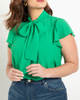 Willow Flutter Sleeve Blouse - thumbnail