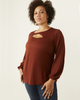Ashley Cut-Out Knit Top - thumbnail