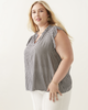 Trina Keyhole Ruffle Neck Top - thumbnail
