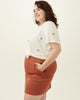 Joan Stretch Cotton Pencil Skort - thumbnail