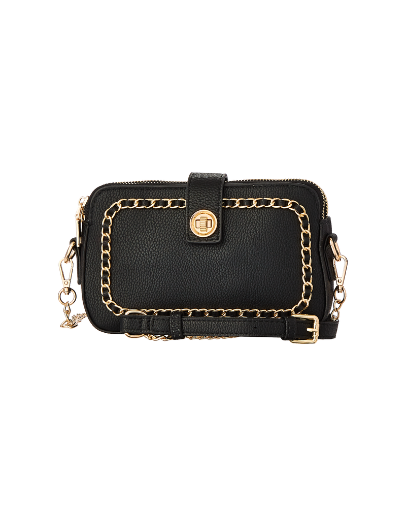 Aurora Chain Detail Bag | Black