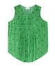 Honora Sleeveless Printed Blouse with Pleats - thumbnail