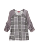 Rita Contrast 3/4 Sleeve Tee - thumbnail