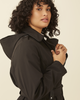 Amari Asymmetrical-Zip Belted Coat - thumbnail