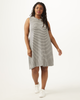 Cassandra Sleeveless Striped Knit Dress - thumbnail