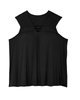 Traci Sleeveless Cut Out Neck Tank - thumbnail