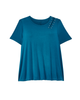Fatima Short Sleeve Asymmetrical Lace Up Shoulder Tee - thumbnail