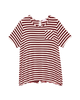 Casey Short Sleeve Split Back Tee - thumbnail