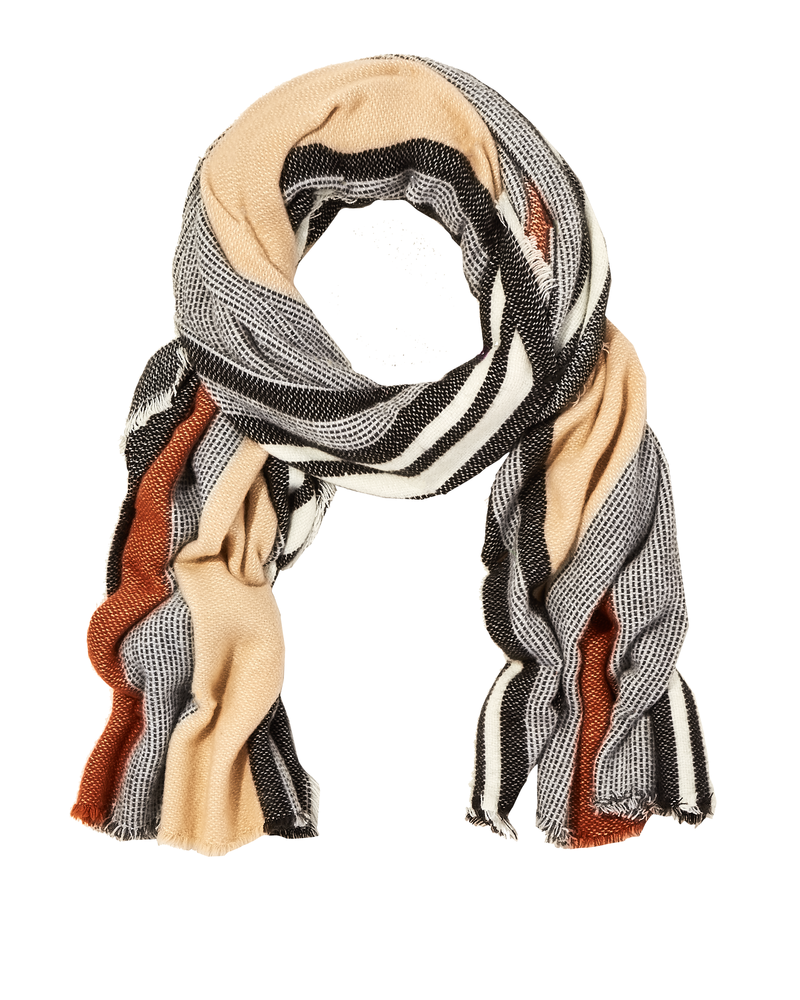 Viola Scarf | Light Grey / Ivory