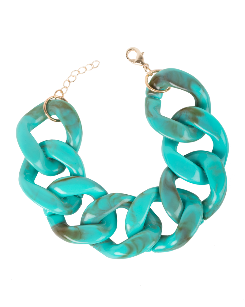 Samantha Chunky Resin Bracelet  | Light Green