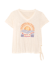 Kate Front Knot Graphic Tee - thumbnail
