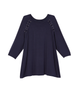 Finely 3/4 Sleeve Lace Up Shoulder Tee - thumbnail