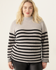 Edith Striped Mock-Neck Sweater - thumbnail
