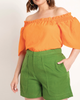Alexa Flutter Sleeve Blouse - thumbnail