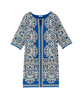 Karina Keyhole 3/4 Sleeve Shift Dress - thumbnail
