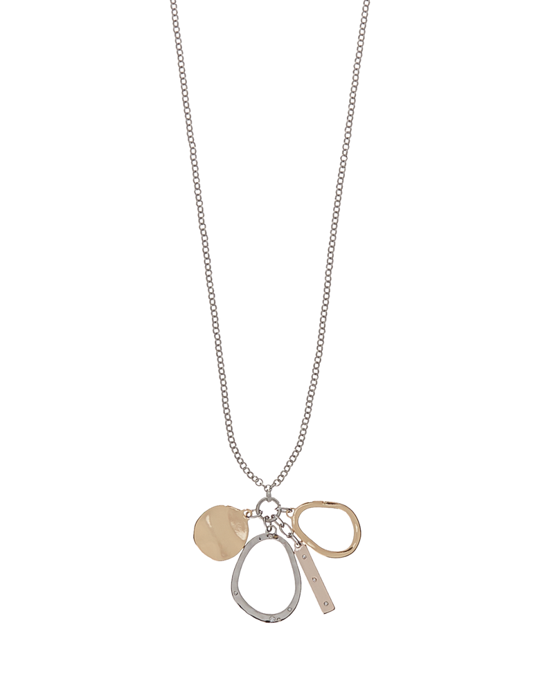 Sofia Cluster Pendant Necklace | Silver / Gold
