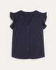 Keira Ruffled Button-Front Top - thumbnail