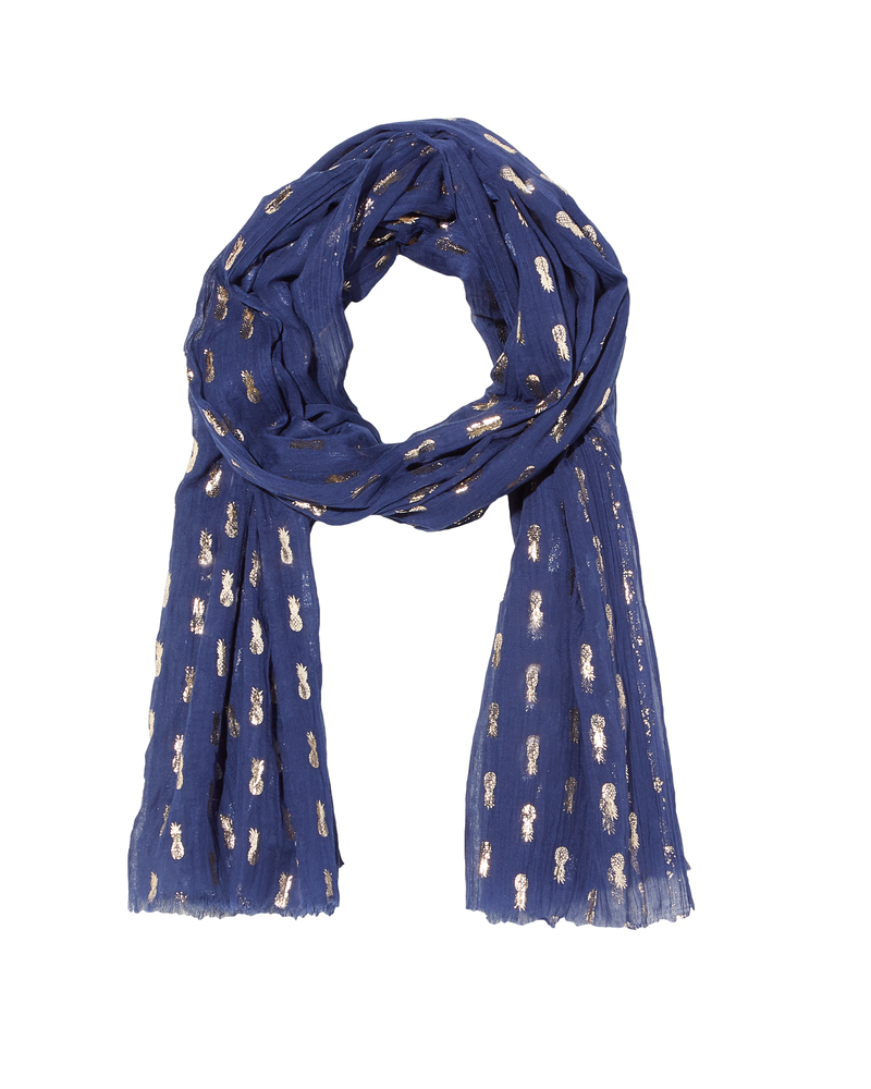 Flushing Scarf | Navy / Silver
