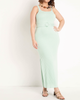Knitted Rib Maxi Dress With Belt - thumbnail