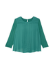 Esmeralda 3/4 Sleeve Front Pleat Blouse - thumbnail