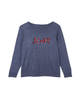 Shannon Sequin Graphic Lightweight Sweater - thumbnail