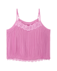 Chrissy Pleated Lace Trip Cami - thumbnail