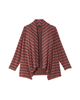 Zaria Striped Waterfall Cardigan - thumbnail