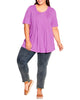 Maren Pleated Knit Top - thumbnail