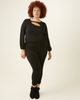 Josephina Faux-Suede Ponte Pants - thumbnail