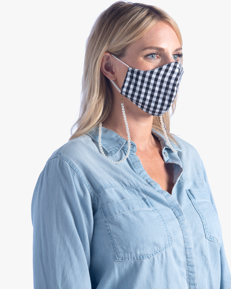 Printed Face Mask | Black / White