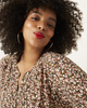 Patricia Printed Button-Front Blouse - thumbnail