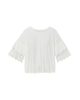 Macey Eyelet Ruffle Top - thumbnail