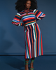 Kristina A-line Dress with Puffed Sleeves - thumbnail