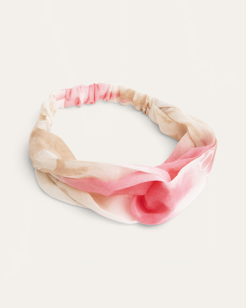 Elle Tie-Dye Knot Headband | Pink / Yellow